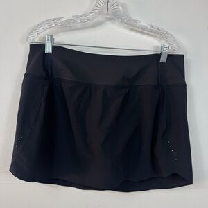 Athleta Women’s Size L Run With It 14” Skort Black Tennis Pickleball Golf